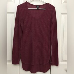 Rue21 Burgundy Crew Neck Sweater
